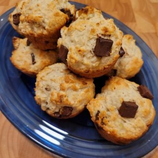 Quick Banana and Chocolate Chip Muffins